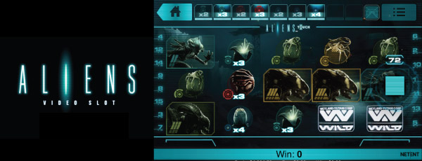 NetEnt Aliens Slot Screenshot