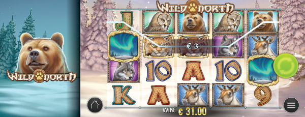 Wild North Mobile Slot Base Game