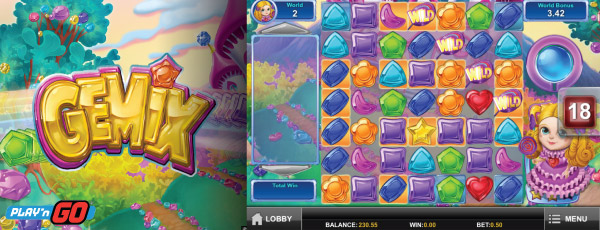 Play'n GO Gemix Mobile Slot Screenshot