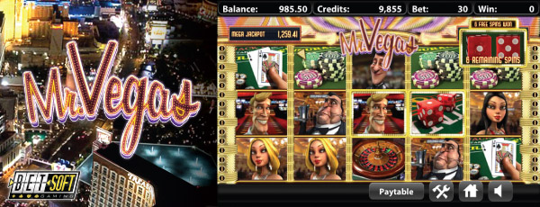Betsoft Mr Vegas Mobile Slot Screenshot