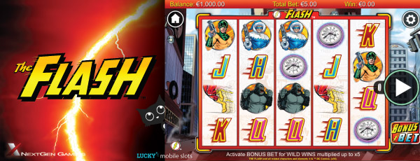 The Flash Mobile Slot Screenshot