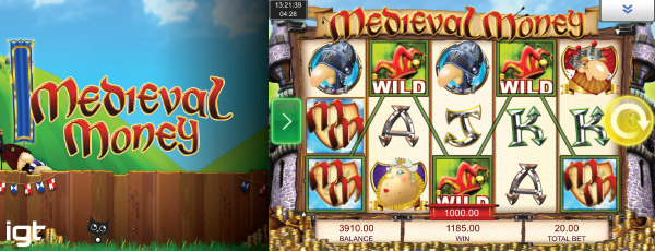 IGT Medieval Money Mobile Slot Screenshot