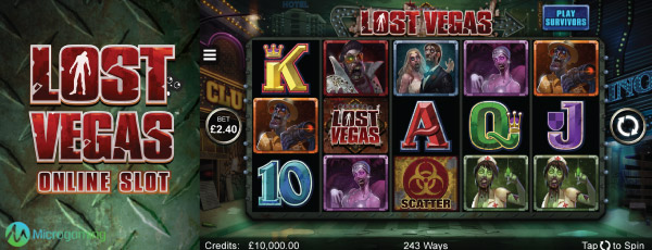 Lost Vegas Mobile Slot Screenshot