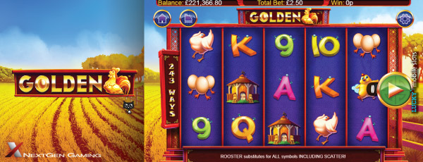 NextGen Golden Mobile Slot Main Game