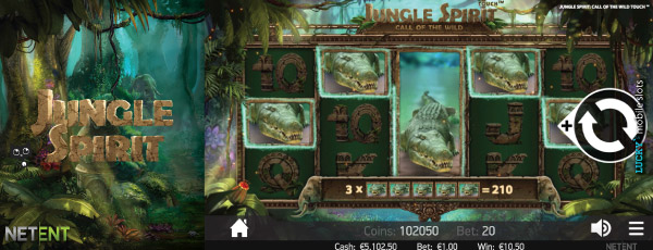 Jungle Spirit Touch Slot Feature
