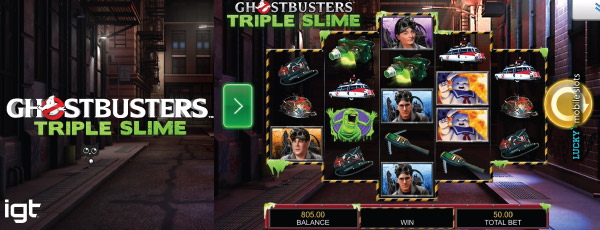 IGT Ghostbusters Triple Slime Mobile Slot Game