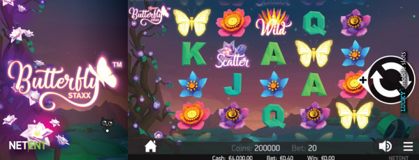 Butterfly Staxx Touch Slot On Mobile Screenshot