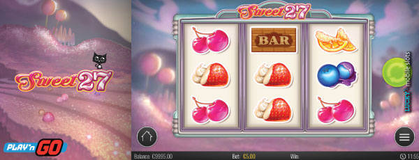 Play'N GO Sweet 27 Mobile Slot Game