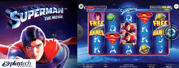 Playtech Superman The Movie Mobile Slot