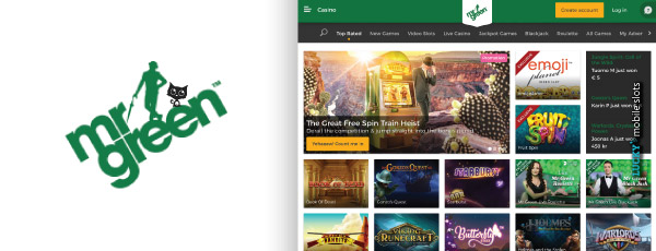 Mr Green Mobile Casino Site Games & Promotions