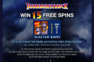 Thunderstruck Free Spins