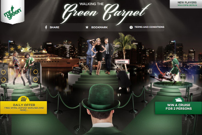 Win a Cruise with Mr Green - Walking the Green Carpet