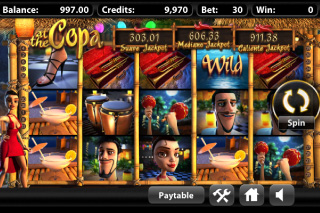 At The Copa Mobile Slot Screenshot