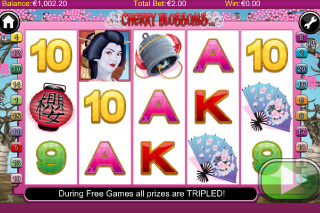 Cherry Blossoms Mobile Slot Screenshot