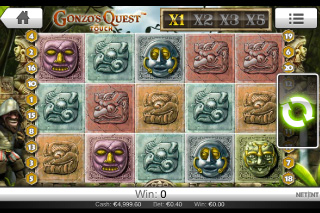 Gonzo's Quest Mobile Slot Screenshot