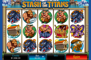 Stash of the Titans Mobile Slot Screenshot