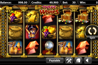 Three Wishes Mobile Slot Screenshot