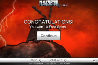 Frankenstein Touch Mobile Slot Free Spins
