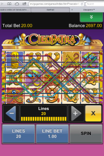 Cleopatra Mobile Slot Paylines