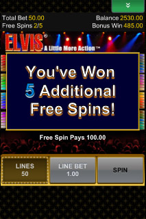 Elvis Mobile Slot Free Spins