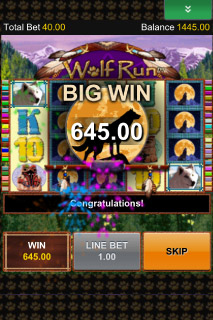 Wolf Run Mobile Slot Big Win