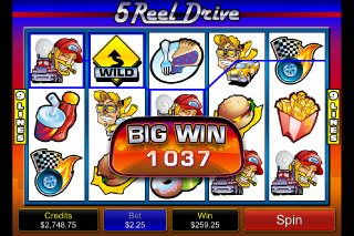 5 Reel Drive Mobile Slot Big Win