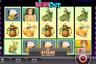 A Night Out Mobile Slot Screenshot