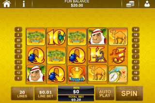 Desert Treasure Mobile Slot Screenshot