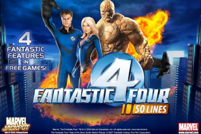 Fantastic Four Marvel Mobile Slot Logo