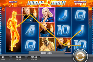 Fantastic Four Mobile Slot Johnny Storm