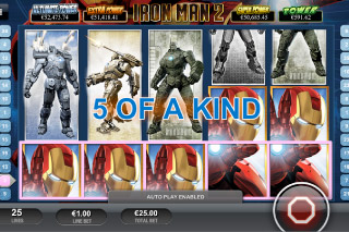 Iron Man 2 Mobile Slot 5 of a Kind