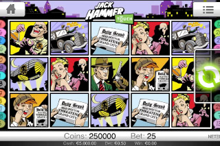 Jack Hammer Mobile Slot Screenshot