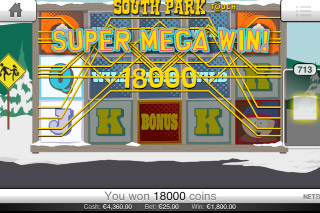 South Park Touch Mobile Slot Super Mega Win