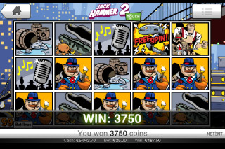 Jack Hammer 2 Mobile Slot Win