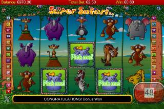Super Safari Mobile Slot Pick Me