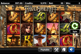 The True Sheriff Mobile Slot Screenshot
