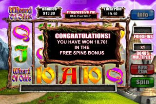 Wizard of Odds Mobile Slot Free Spins