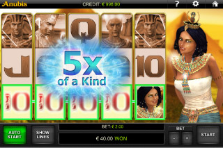 Anubis Mobile Slot 5 of a Kind