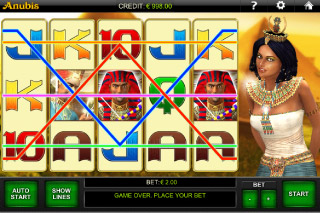 Anubis Mobile Slot Paylines