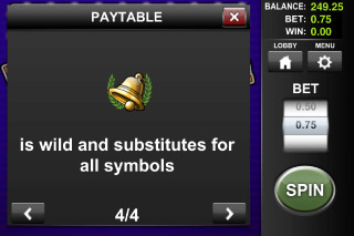 Bell of Fortune Classic Mobile Slot Wilds