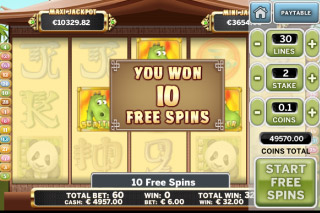 Benny the Panda Mobile Slot Free Spins Win