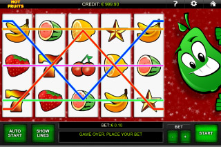 Hot Fruits Mobile Slot Paylines