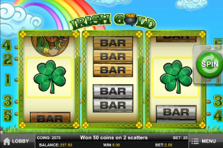 Irish Gold Mobile Slot Scatters