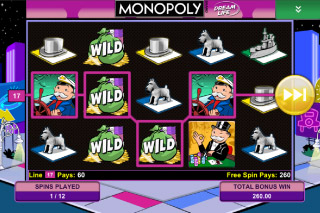 Monopoly Mobile Slot Free Spins Screenshot