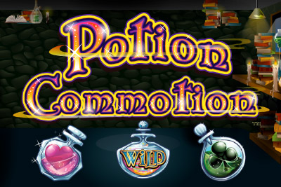 Potion Commotion Mobile Slot Logo