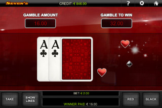 Seven's Mobile Slot Gamble Feature