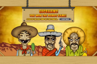 Tres Hombres Mobile Slot Bonus Game