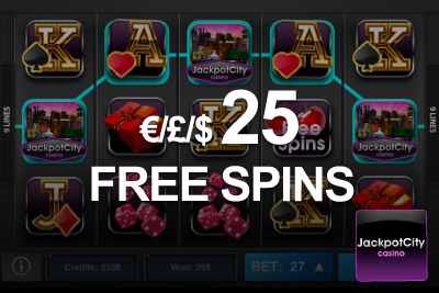 Get £/$/€25 worth of Free Spins at JackpotCity Mobile Casino