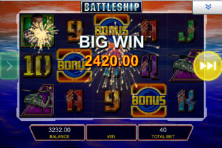 Battleship Mobile Slot Big Win
