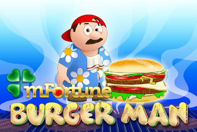 Burger Man Mobile Slot Logo